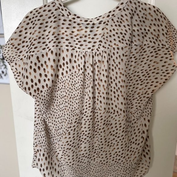 Banana Republic Factory Animal Print Top S - Picture 3 of 3